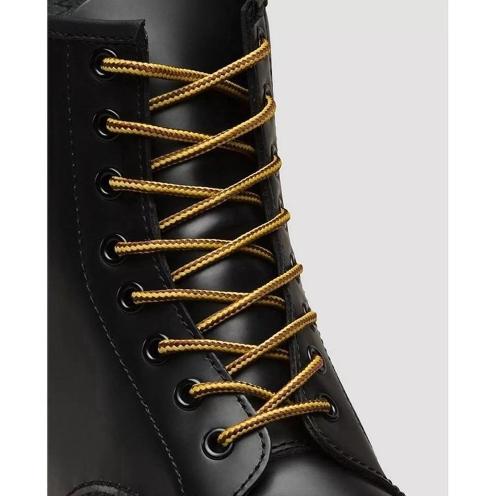 Dr. Martens Shoe Laces Round  8-10 Eye Boots Doc‎ Marten  140cm Brown Yellow (2)